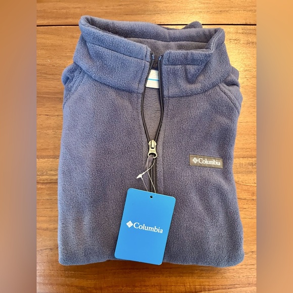 Columbia Benton Springs Kids Fleece Jacket in Nocturnal Blue - Picture 4 of 7